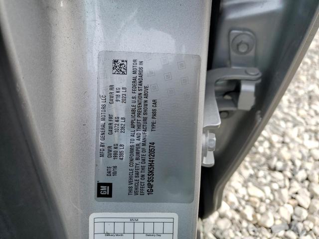 1G4PS5SK5H4120574 Buick Verano