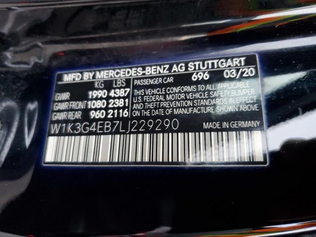 W1K3G4EB7LJ229290 Mercedes-Benz A 220