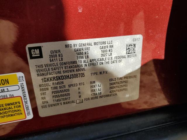 1GKKRSKD3HJ308705 GMC Acadia Limited Slt-2