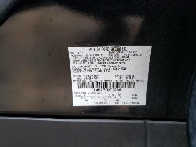 1FAHP2F80GG132108 Ford Taurus Limited