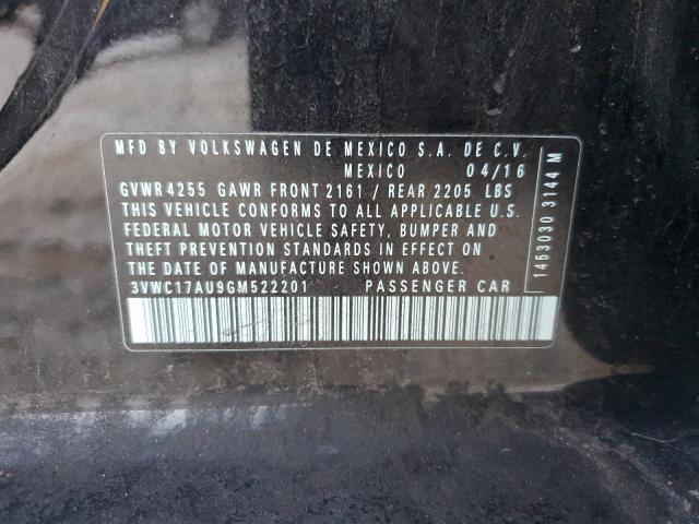 3VWC17AU9GM522201 Volkswagen Golf Sportwagen S