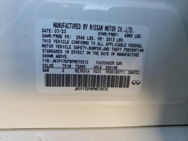 JN1FV7DP8PM570572 Infiniti Q50 Red Sport 400
