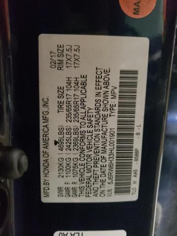 5J6RW6H33HL001901 Honda CR-V LX