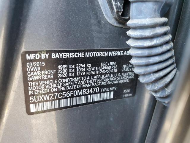 5UXWZ7C56F0M83470 BMW X3 Sdrive28i