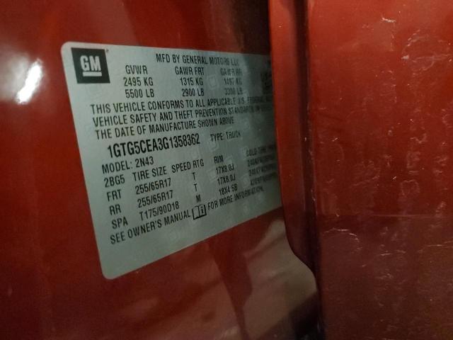 1GTG5CEA3G1358362 GMC CANYON SLE