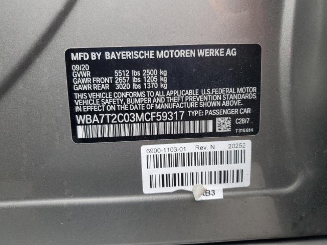 WBA7T2C03MCF59317 BMW 740 I