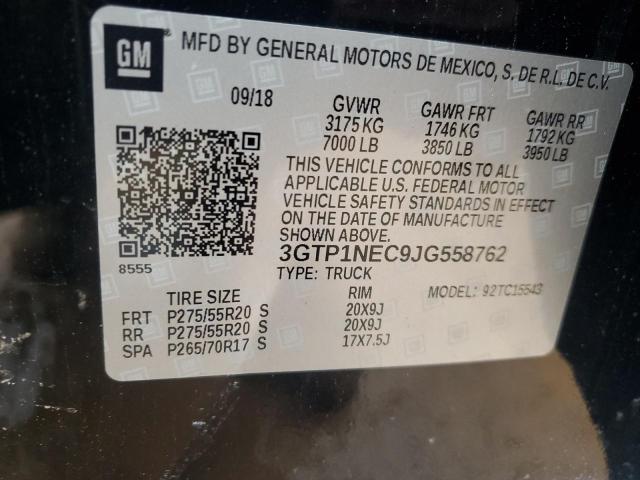 3GTP1NEC9JG558762 GMC Sierra C1500 Slt