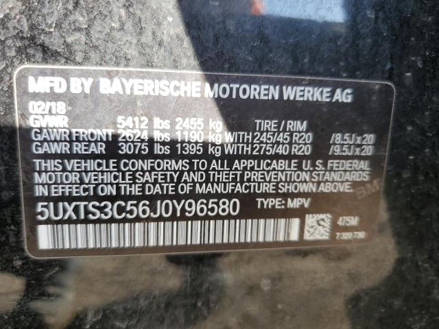 5UXTS3C56J0Y96580 BMW X3 Xdrivem40i