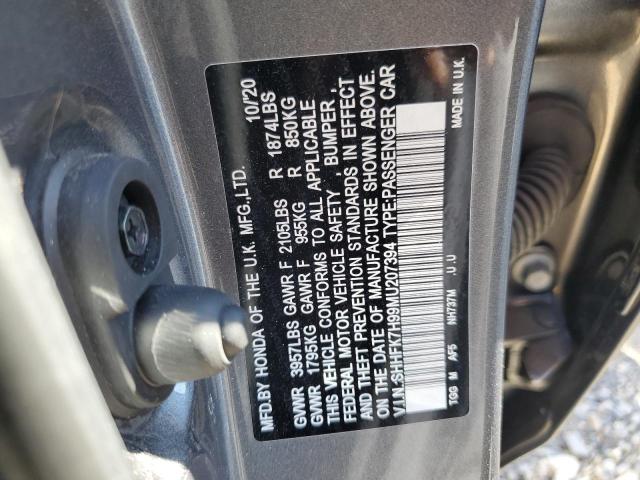SHHFK7H99MU207394 Honda Civic Sport Touring