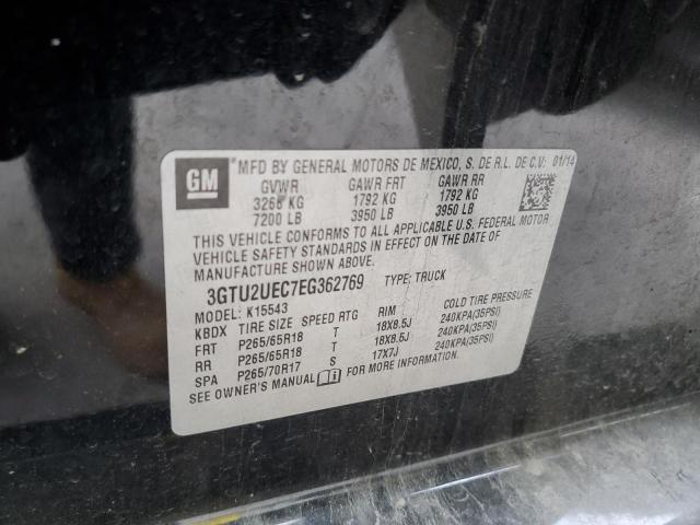 3GTU2UEC7EG362769 GMC Sierra K1500 Sle