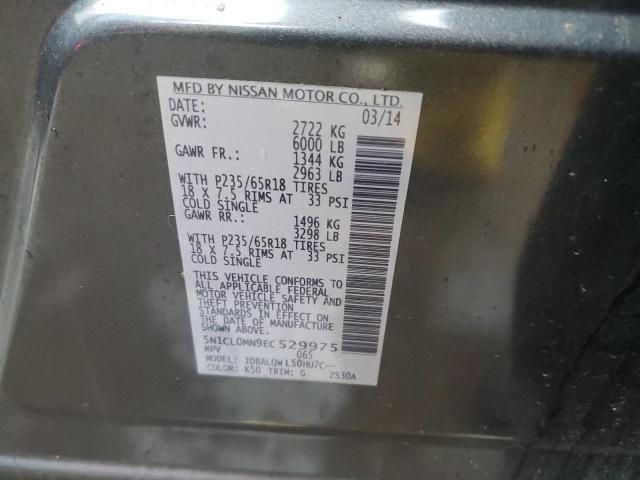 5N1CL0MN9EC529975 Infiniti Qx60 Hybrid