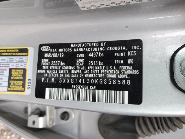 5XXGT4L30KG358588 KIA Optima Lx