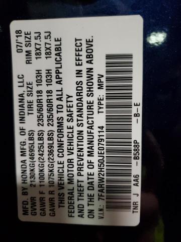 7FARW2H50JE079114 Honda CR-V EX
