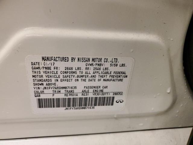 JN1FV7AR0HM871635 Infiniti Q50 Red Sport 400
