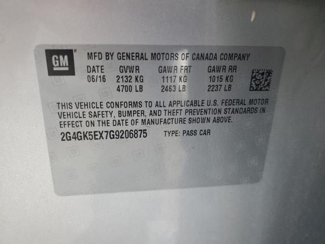 2G4GK5EX7G9206875 Buick Regal