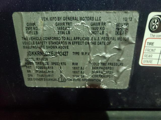 1GKKRNEDXEJ192427 GMC ACADIA SLE