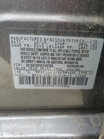 3N1AB7APXKY432366 Nissan SENTRA S