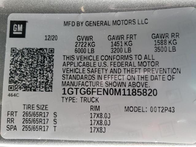 1GTG6FEN0M1185820 GMC Canyon At4