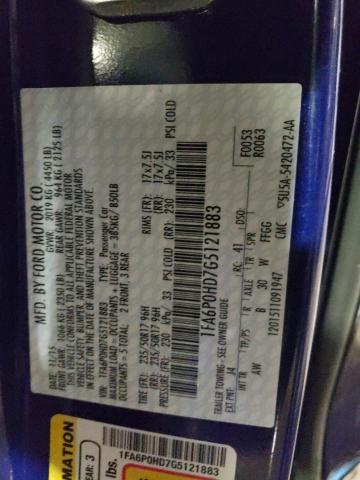 1FA6P0HD7G5121883 Ford FUSION SE