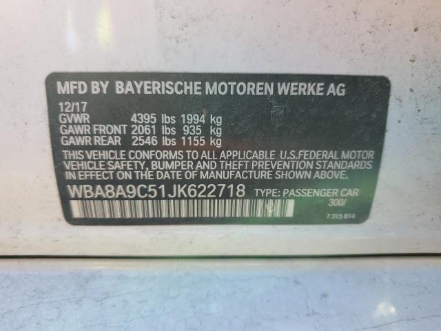 WBA8A9C51JK622718 BMW 320 I