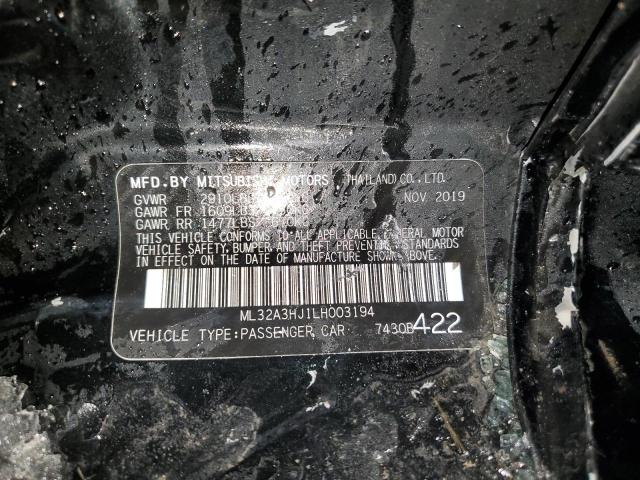 ML32A3HJ1LH003194 Mitsubishi MIRAGE ES