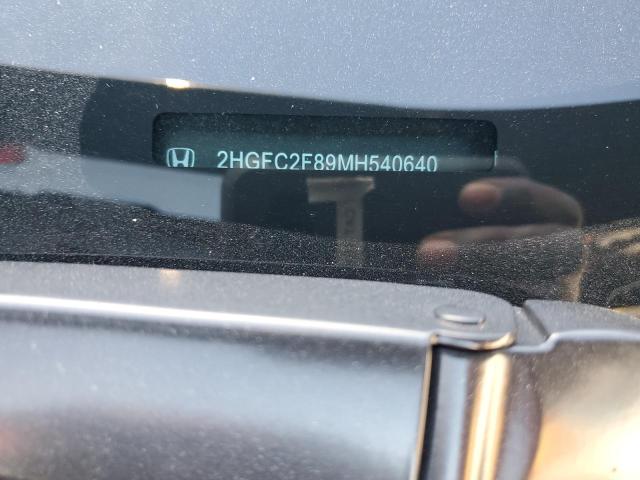 2HGFC2F89MH540640 Honda Civic Sport