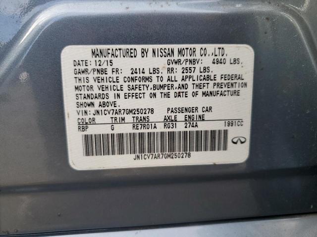 JN1CV7AR7GM250278 Infiniti Q50 BASE