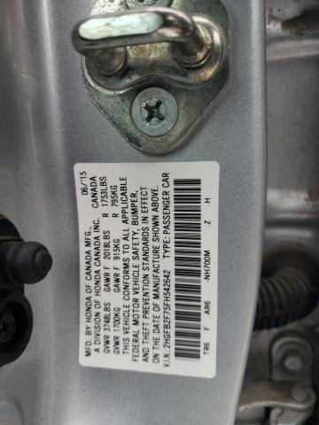 2HGFB2F75FH542642 Honda CIVIC SE