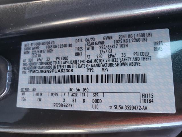 1FMCU9GN9PUA62308 Ford Escape Active