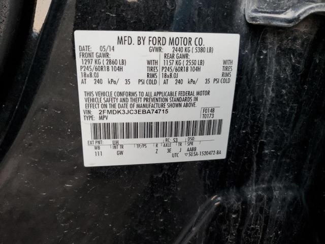 2FMDK3JC3EBA74715 Ford EDGE SEL