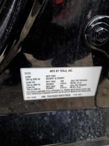 7SAYGDEFXNF570800 Tesla Model Y