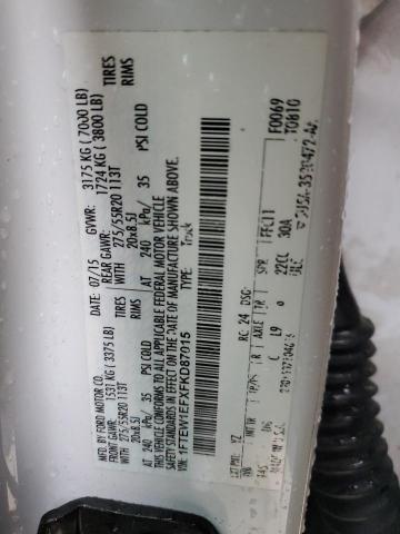 1FTEW1EFXFKD87015 Ford F150 Supercrew