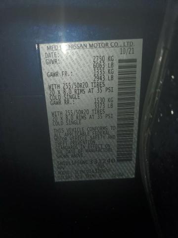 5N1DL1FS6NC331240 Infiniti QX60 LUXE