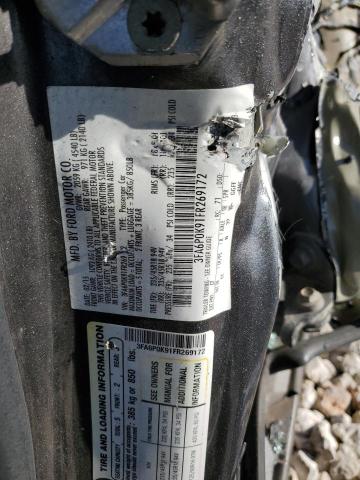 3FA6P0K91FR269172 Ford Fusion Titanium