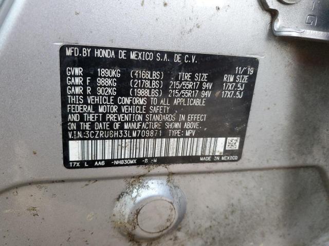 3CZRU6H33LM709871 Honda HR-V LX