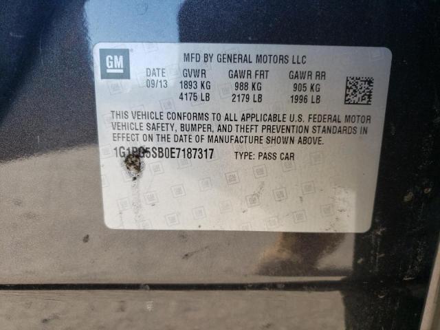 1G1PG5SB0E7187317 Chevrolet CRUZE LTZ