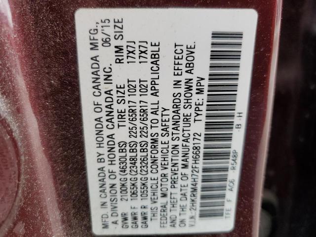 2HKRM4H72FH668172 Honda CR-V EXL