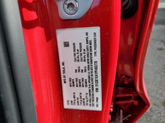 5YJ3E1EA1PF455778 Tesla MODEL 3