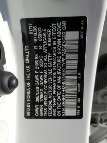 SHHFK7H4XHU218690 Honda Civic Sport