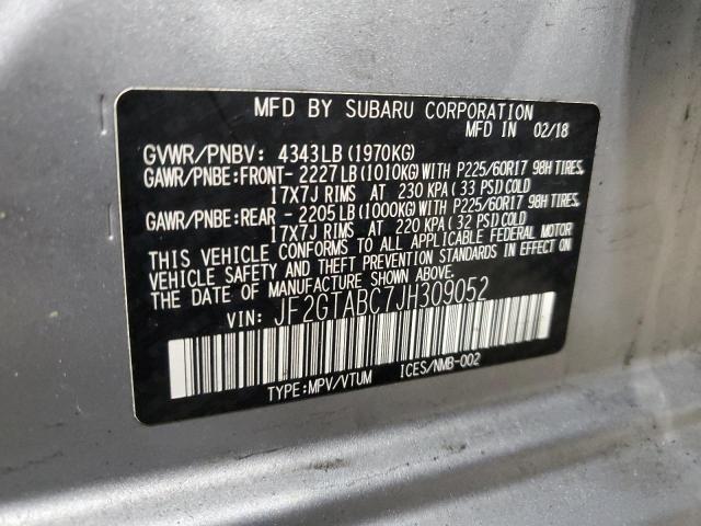 JF2GTABC7JH309052 Subaru Crosstrek Premium