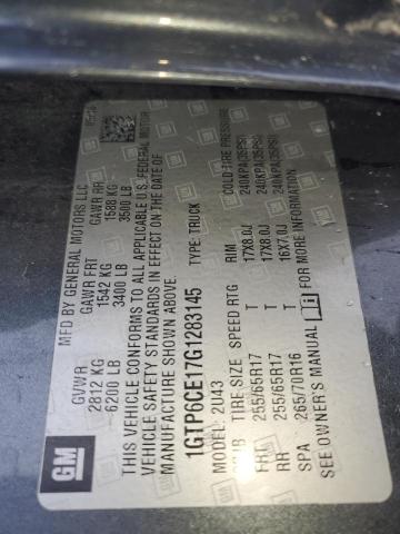 1GTP6CE17G1283145 GMC CANYON SLE