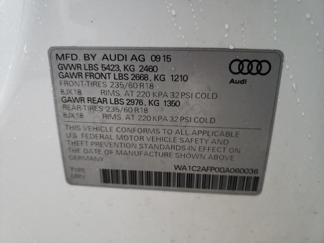 WA1C2AFP0GA060036 Audi Q5 PREMIUM