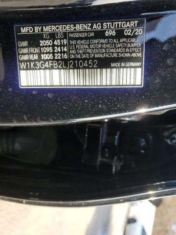 W1K3G4FB2LJ210452 Mercedes-Benz A 220 4matic