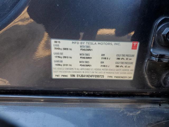 5YJSA1H24FF099725 Tesla Model S 85d