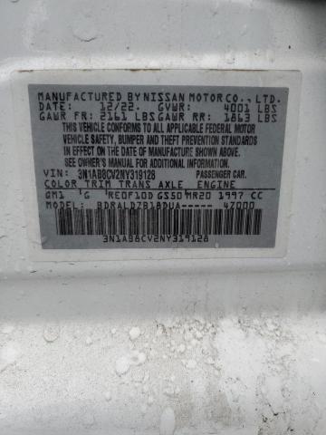 3N1AB8CV2NY319128 Nissan SENTRA SV