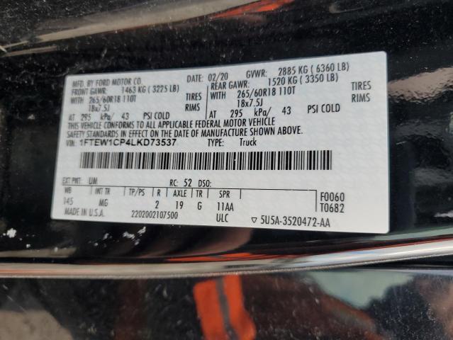 1FTEW1CP4LKD73537 Ford F150 Supercrew