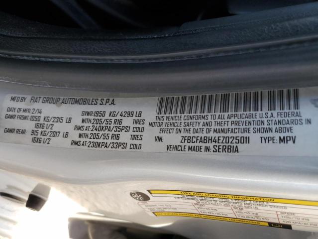 ZFBCFABH4EZ025011 Fiat 500l Easy
