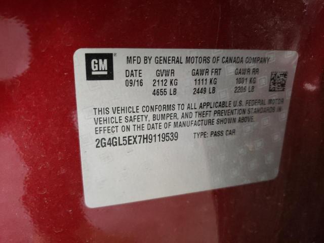 2G4GL5EX7H9119539 Buick Regal Sport Touring