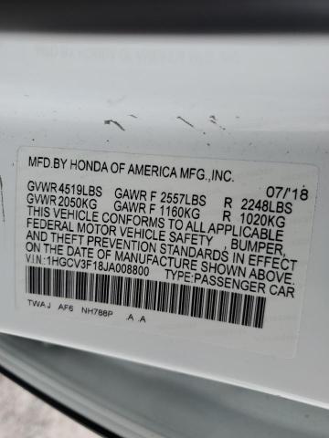 1HGCV3F18JA008800 Honda ACCORD HYBRID