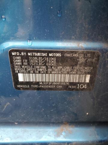 ML32F3FJ8KHF05576 Mitsubishi Mirage G4 Es